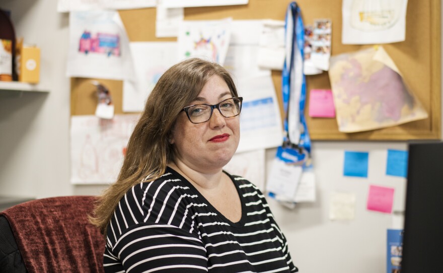 Zawatski, pictured in her office, says the pandemic helped shed light on what was most important to her.