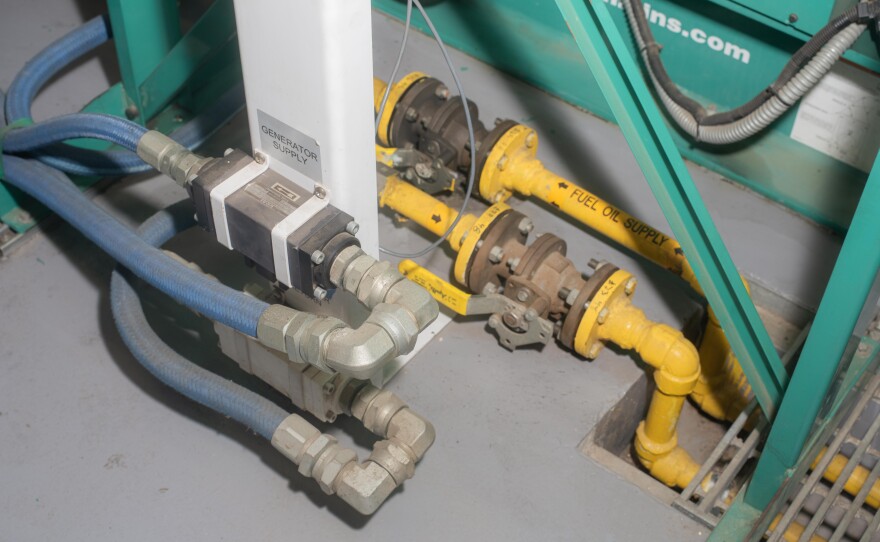 A diesel engine at MCAS Miramar.