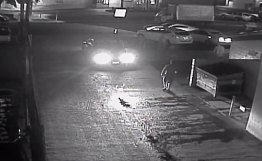 Security camera footage captures the final moments of Fridoon Rawshan Nehad's life, before he was fatally shot by a San Diego police officer on April 30, 2015.