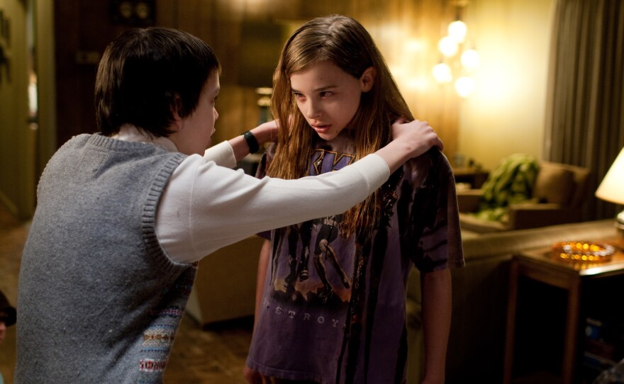 Kodi Smit-McPhee and Chloe Grace Moretz in "Let Me In."