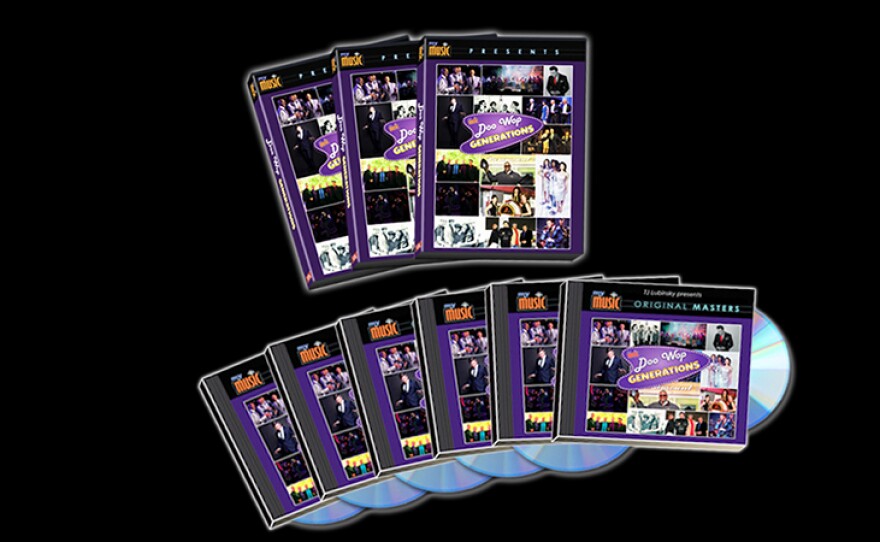 Give $25/month or $300 now and get the “Doo Wop Generations” combo with 3 DVDs and 6 CDs. This gift includes a KPBS License Plate Frame (if you're a new member). Also enjoy access to KPBS Passport and myKPBS Film Club. The program DVD or CD only is at the $120 level. The DVD set or CD set only are at the $240 level.
