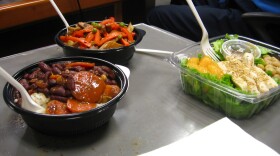 A selection of the food offered by San Diego Unified School District.