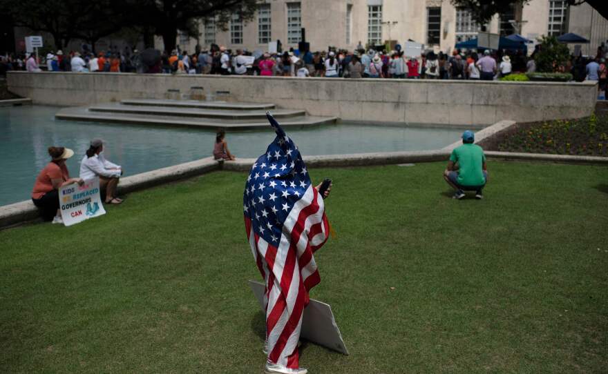 Houston: Demonstrators join the "March for Our Lives" rally at City Hall.