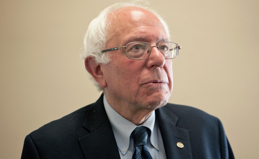 Presidential candidate, Sen. Bernie Sanders, I-Vt., is seen in his Senate office, Wednesday, Nov. 4, 2015 in Washington D.C.