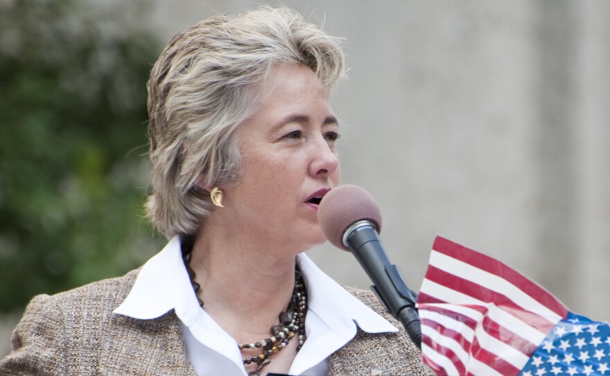 Houston Mayor Annise Parker, shown here at City Hall in September 2010, is a good bet for re-election.
