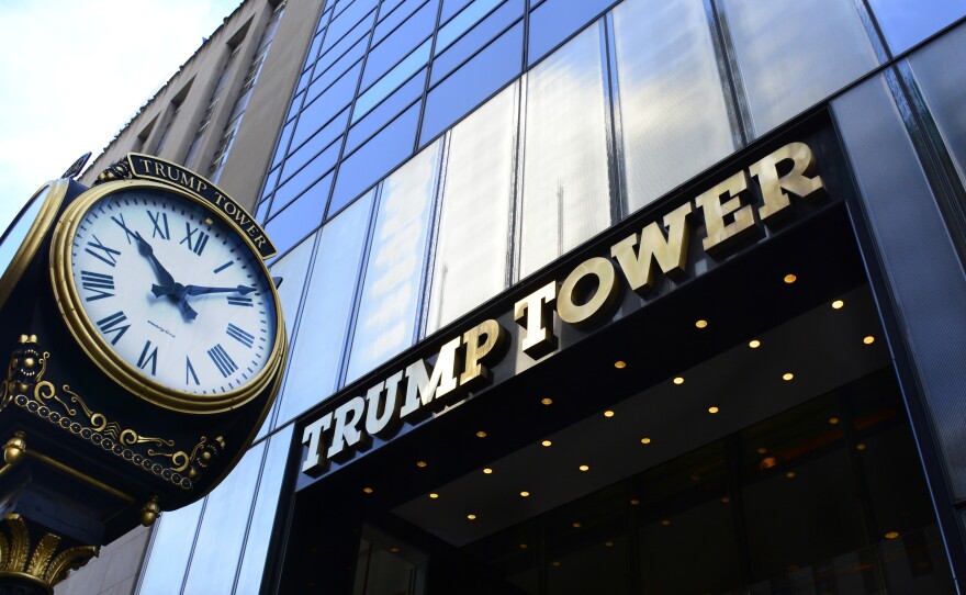 NEW YORK, NY - SEPTEMBER 22, 2017: The public entrance to Trump Tower is on Fifth Avenue in New York, New York. (Photo by Robert Alexander/Getty Images)