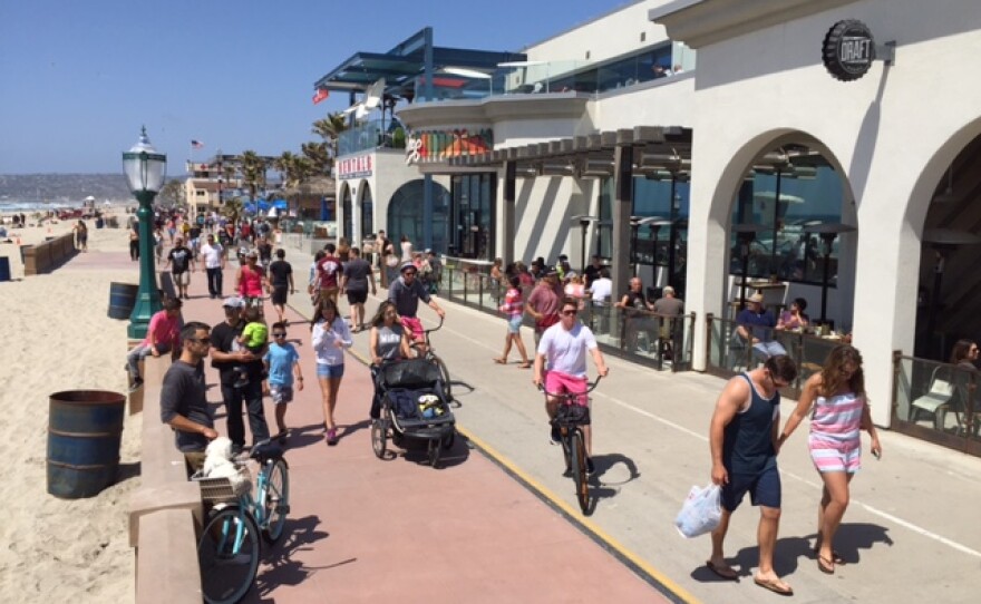 1700 Feet Of Mission Beach Seawall Reopens Kpbs Public Media