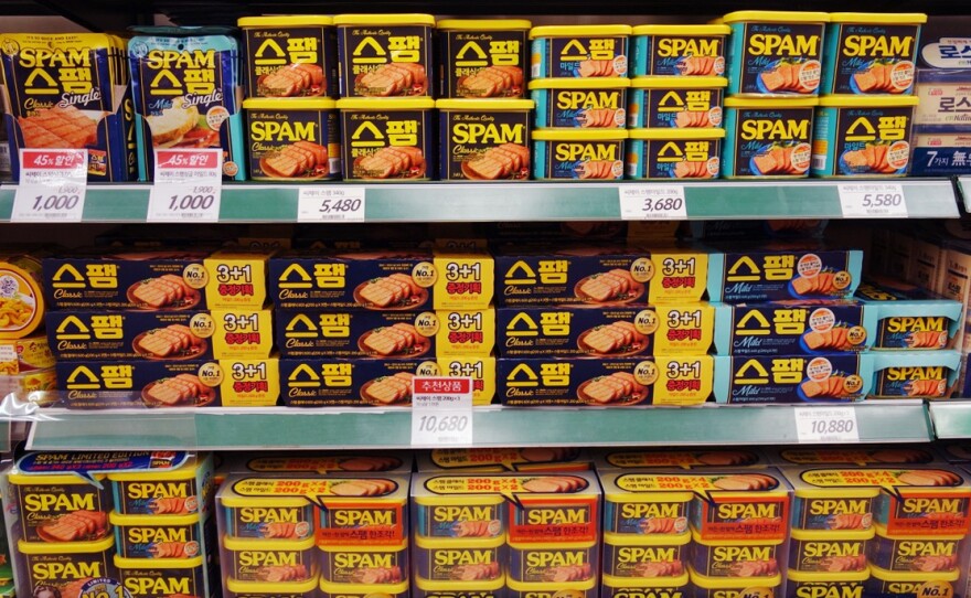 Spam is a staple in South Korea's supermarkets.