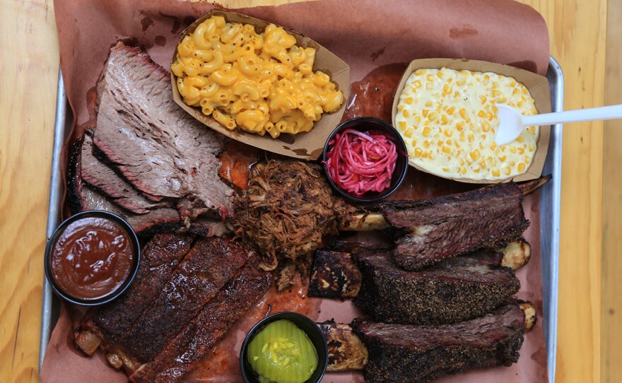 Pati visits Luis Rivas at his BBQ restaurant Riv’s to taste the difference between carne asada and Texas style BBQ.