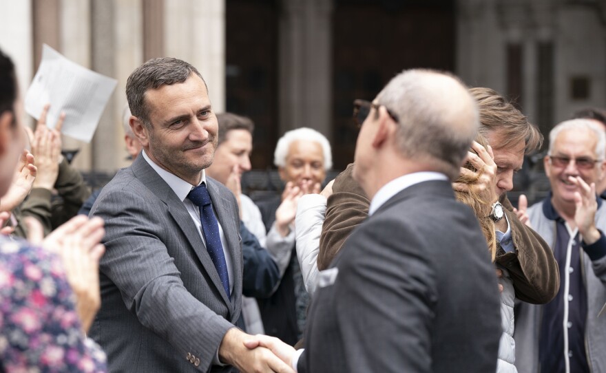 Will Mellor as Lee Castleton in episode 4 of MR BATES VS THE POST OFFICE on MASTERPIECE