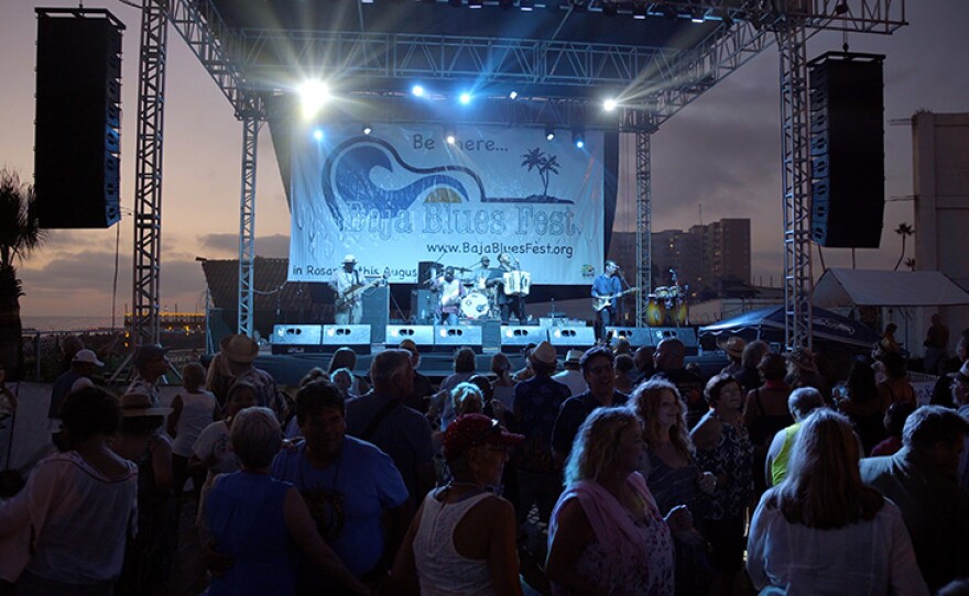 Chubby Carrier and the Bayou Swamp Band perform at the Baja Blues Festival in Rosarito, Mexico.