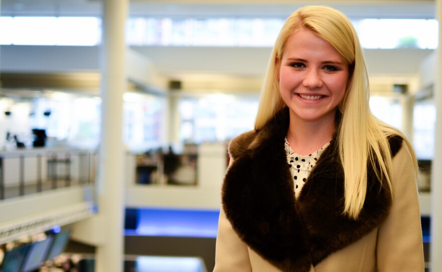 Elizabeth Smart at NPR headquarters in Washington DC.