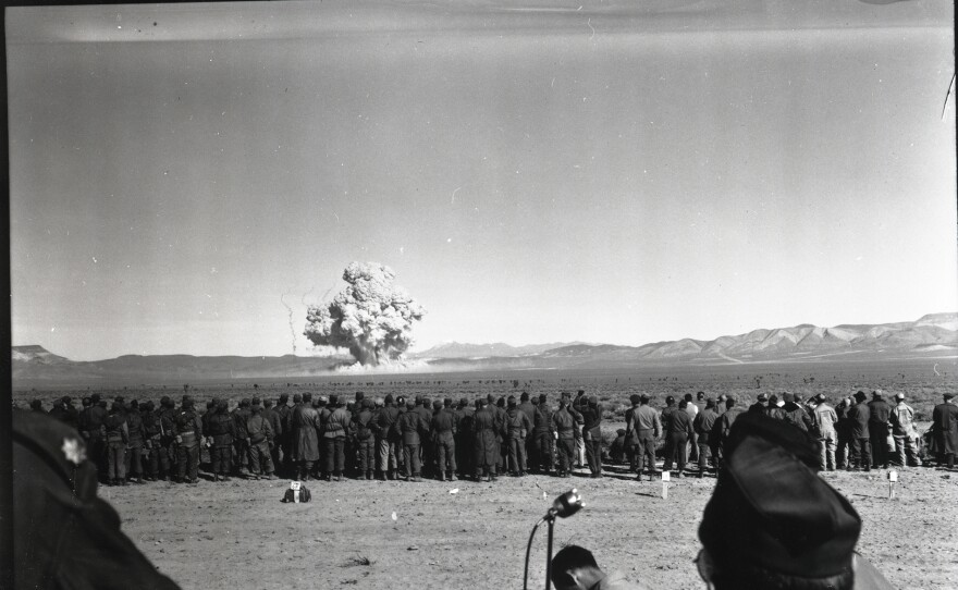 Operation Buster–Jangle was a series of seven nuclear weapons tests conducted by the United States in late 1951 at the Nevada Test Site.