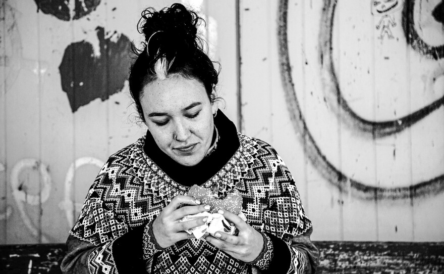 "I hope to show that even though the culture of our ancestors has been forcefully taken away from us and partly replaced with the culture and values of the colonizer, we are still here in the land we call home," says Bidstrup.