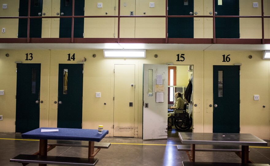 A view inside Rhode Island's John J. Moran Medium Security Prison, in Cranston. Rhode Island is the only state to screen every individual who comes into the correctional system for opioid use disorder, and to offer, in conjunction with with counseling, all three medically effective treatments.