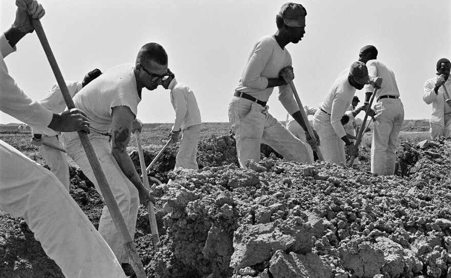 Eugene Richards photographed Cummins Prison Farm in Grady, Ark., in 1970.