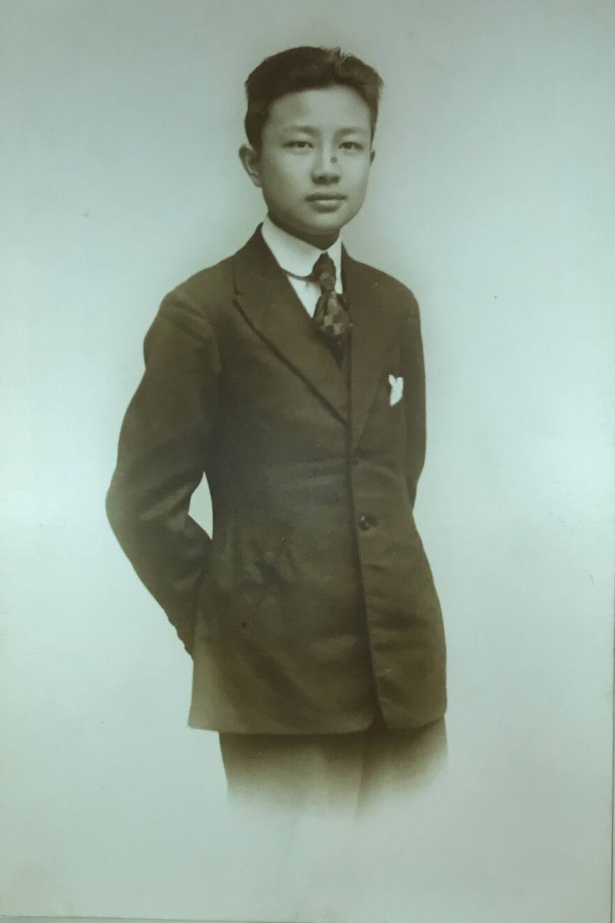 Fuyun Hsu as a young boy. Undated photo.