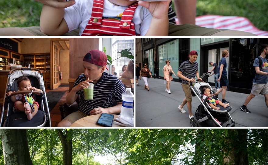 Dustin Ling, single dad by choice, with his son Spencer Kai Ling.
