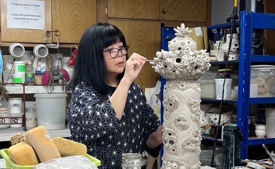 Joan Takayama-Ogawa - CRAFT IN AMERICA "Science"<br/><br/><b>Credit</b>Denise Kang photo<br/>