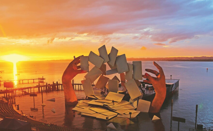 Devlin's design for the opera Carmen at the Bergenz Festival in Austria in 2017.