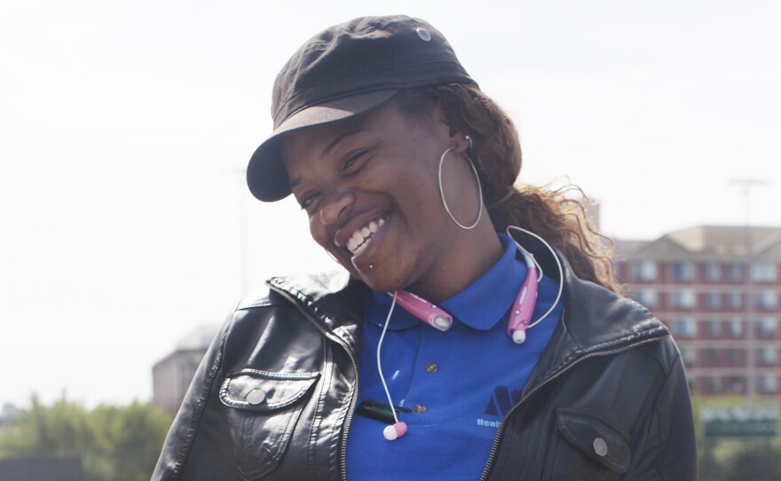 Thovonda Brown, now 25, dipped in and out of extreme poverty after she left home at age 13.