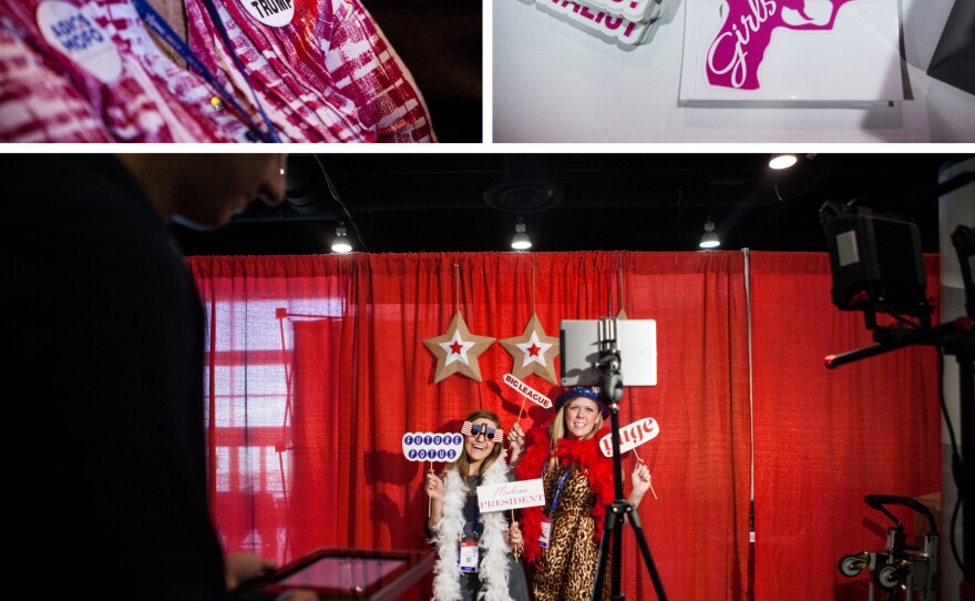 Attendees were able to show their support of both the president and other conservative values at merchandise stands and even a pop-up photo booth.