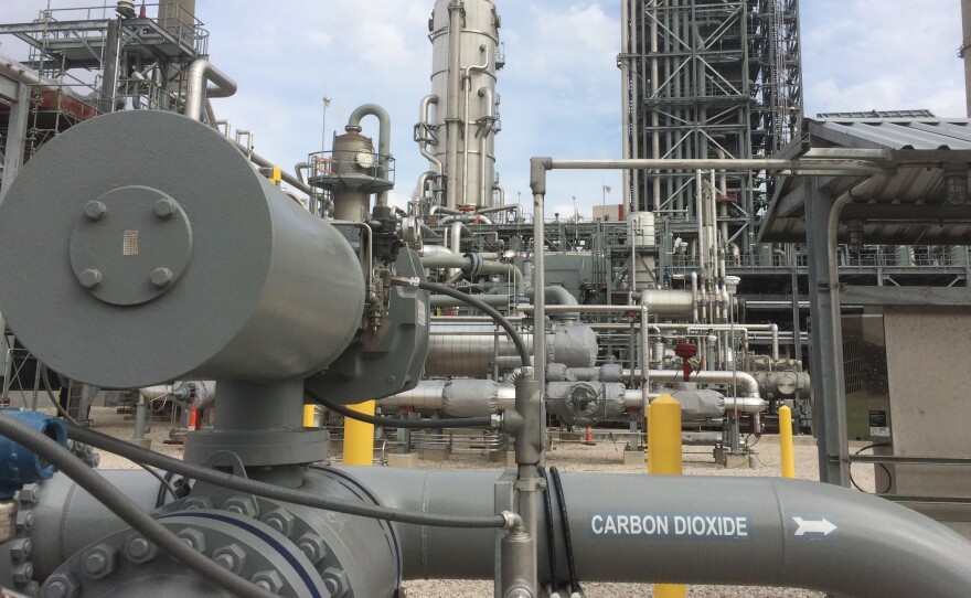 NRG Energy's Petra Nova project outside Houston is successfully using a chemical process to capture carbon dioxide before it's released into the air.
