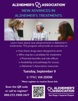 New Advances in Alzheimer's Treatments-VIRTUAL