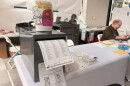 Voting booths are set up at an early vote center inside the California Museum in downtown Sacramento on May 27, 2026.