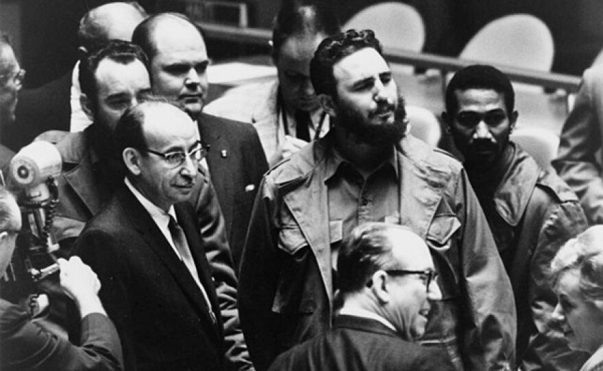 Fidel Castro at the United Nations General Assembly in 1960.