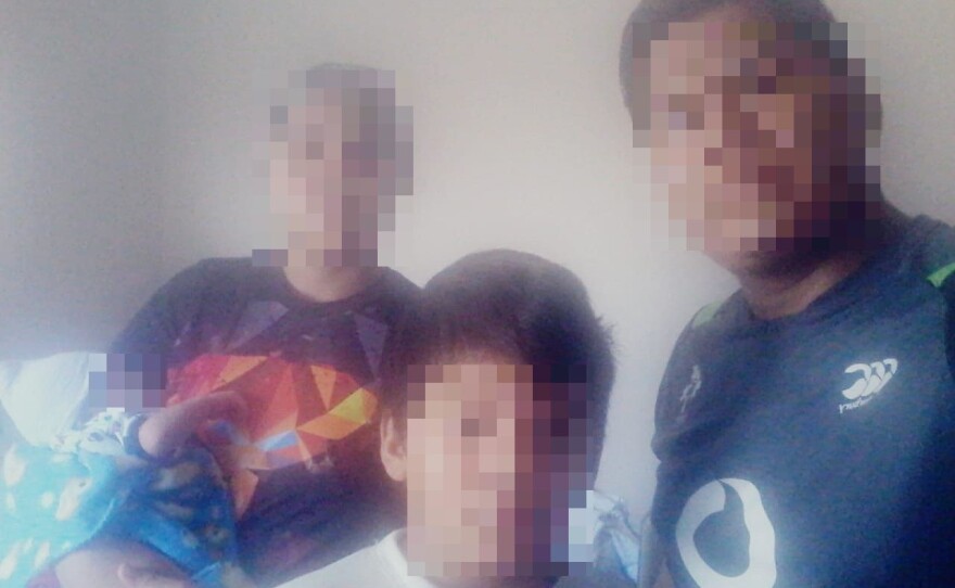The asylum-seeking family, reunited in Tijuana in an undated photograph.