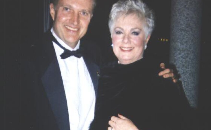 Author Walter Meyer seen here with actress Shirley Jones in 2002.