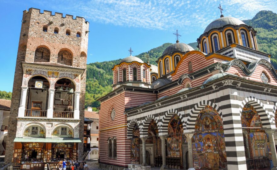 The Rila Monastery in Bulgaria.