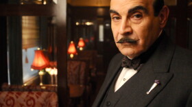 Actor David Suchet as the character Hercule Poirot 