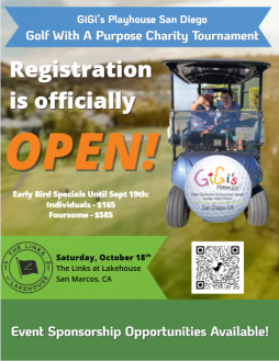 GiGi's Playhouse San Diego 3rd Annual Golf with a Purpose Charity Tournament