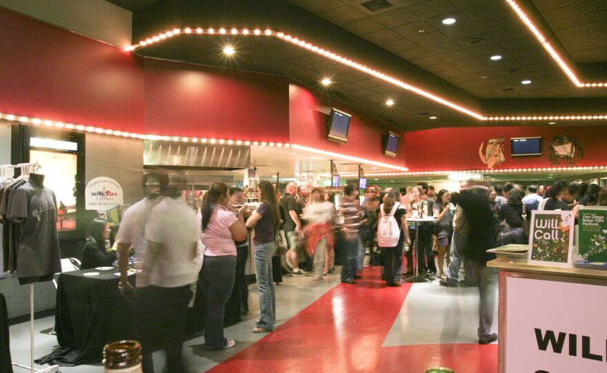 The interior of the UltraStar Mission Valley Theaters at Hazard Center.