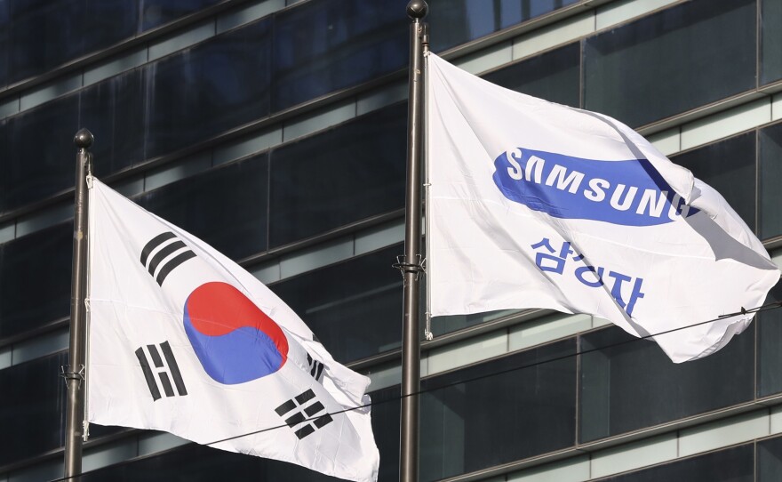 Samsung's smartphones have become big sellers in the United States and elsewhere, and that has helped lead to a stubborn trade gap with South Korea.