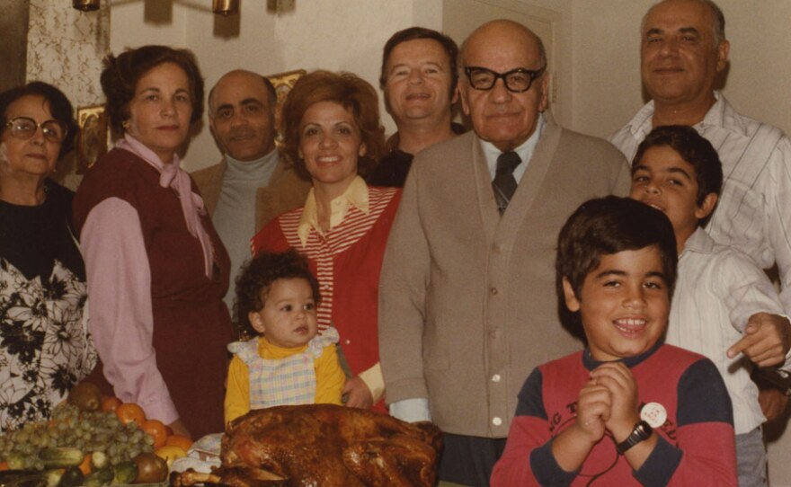 An Iranian American family at Thanksgiving in 1979.