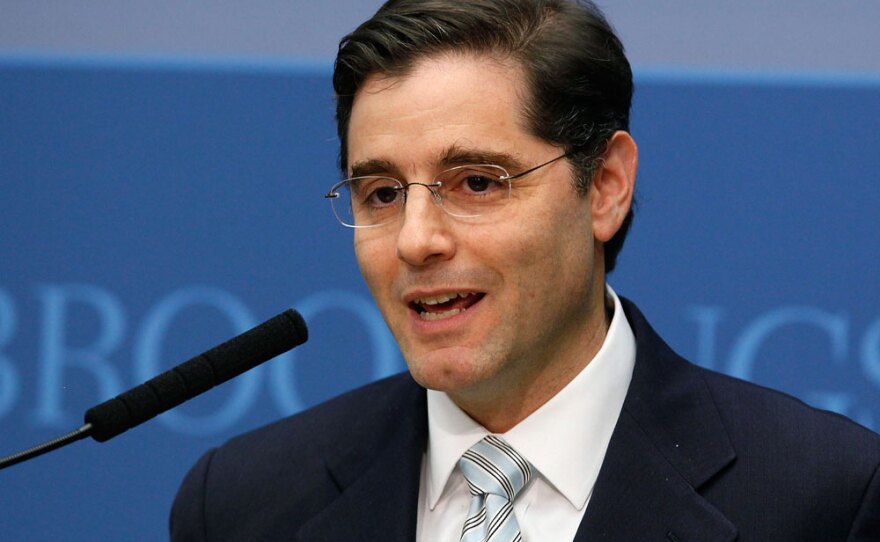 Federal Communications Commission Chairman Julius Genachowski speaks Monday at the Brookings Institution in Washington, D.C.