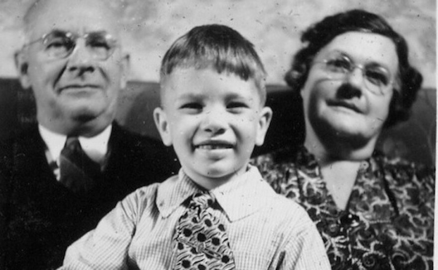 Listener Laurie Pavlos' father, Richard Voigt, with her great-grandparents Frederick and Ethel Rickmeyer. Frederick documented many of his wife's recipes by hand in the early 1900s.