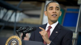 US President Barack Obama delivers remarks after meeting with small business owners at Oasis Mechanical Contractors February 5, 2010 in Lanham, Maryland. 