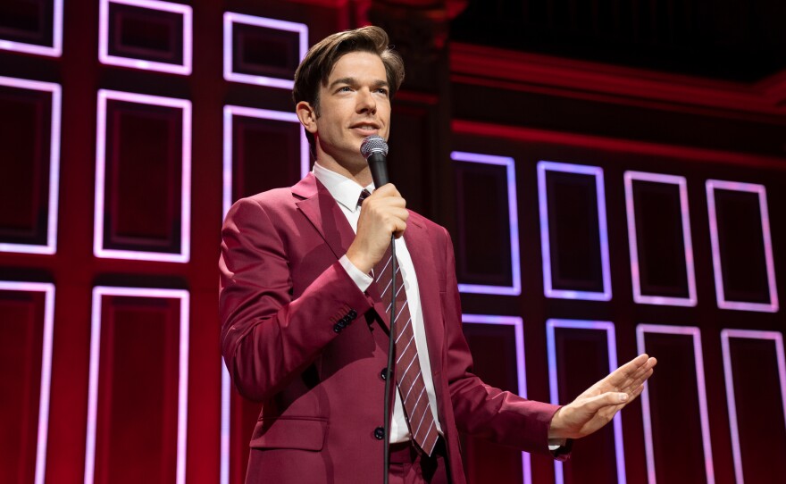 John Mulaney talks about his "star-studded intervention" in his special<em> Baby J.</em> <strong><a href="https://www.npr.org/2023/04/25/1171880929/in-baby-j-john-mulaneys-jokes-are-all-at-the-expense-of-one-person-john-mulaney">Read a review.</a></strong>