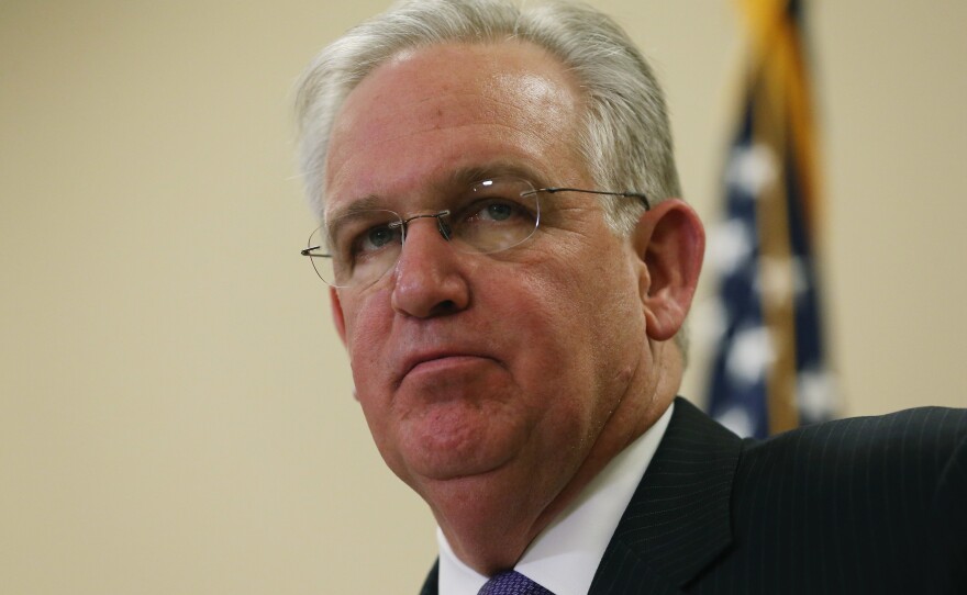 Missouri Gov. Jay Nixon speaks to the media in November 2014.