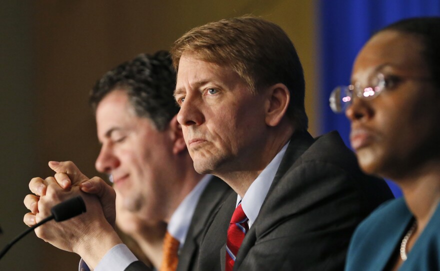Consumer Financial Protection Bureau Director Richard Cordray, shown last October at a panel discussion in Richmond, Va., called Tuesday's vote "a giant setback for every consumer in this country. Wall Street won and ordinary people lost."