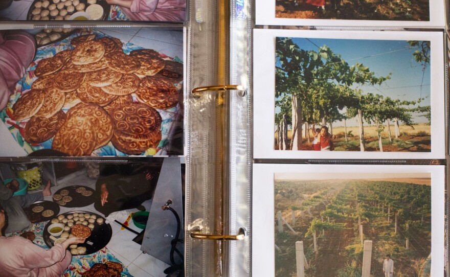 Photos from a family vacation to Syria show baking bread and grape leaf vineyards.