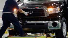 In this 2006 photo, a Toyota Tundra undergoes inspection at a plant in San Antonio. Earlier this month, Toyota said it would idle production temporarily at assembly plants in Texas and Kentucky while it grapples with massive recalls in the U.S.