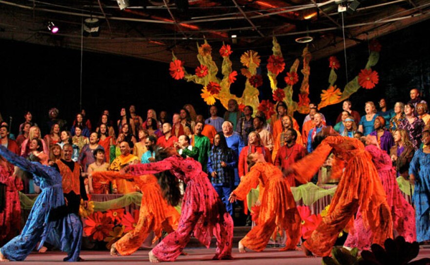 Agape International Choir performing live.