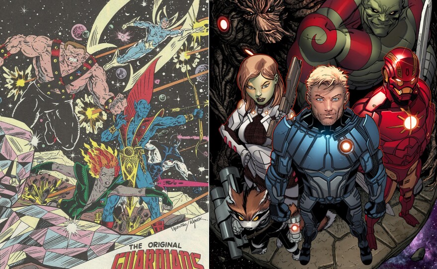 "Guardians of the Galaxy" then and now in the comics.