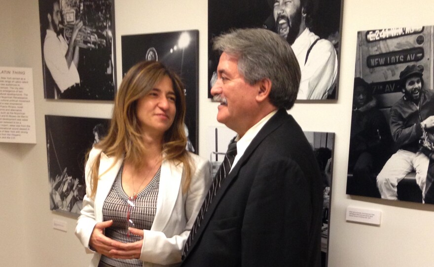 Frances Negrón-Muntaner curated the exhibit of Bolivar Arellano's work, on display at Columbia's Center for the Study of Ethnicity and Race.