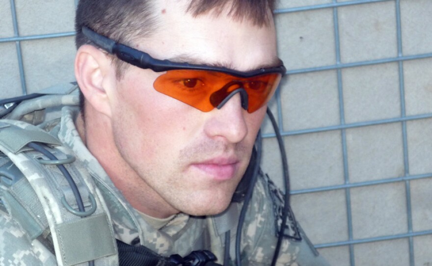 Former Army Staff Sgt. Clinton Romesha when he was on duty in Afghanistan.